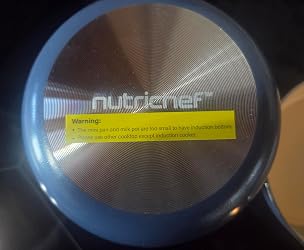 Underside of the pan showing the induction base